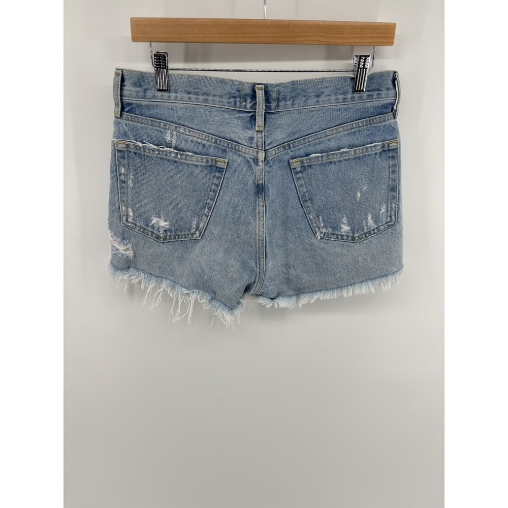 AGOLDE Parker Shorts Sz 28 (meas 30) Distressed Frayed Hem Festival Boho - Picture 5 of 11